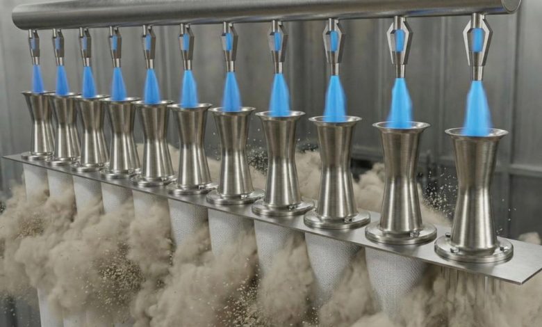 طراحی اصولی سیستم جت پالس در بگفیلترها 1 طراحی اصولی سیستم جت پالس در بگفیلتر صنعتی